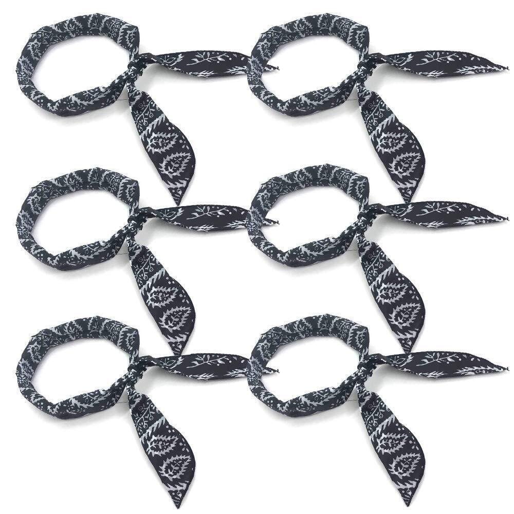 4024 Cooling Scarf, Pack of 6, Wrap Soaked Tie, Head to Instantly Chill